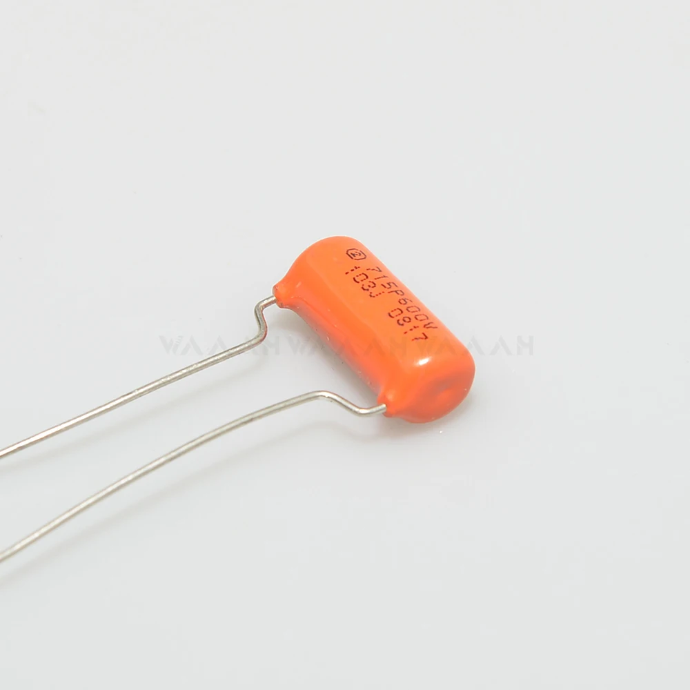 Condensadores de tono de bajo para guitarra, lámina de película, CDE 715P, 600V, Sprague Red Drop, 222J, 716P, 630V, 225P, 400V, 0,01 UF, 0,1 UF, 1 piezas