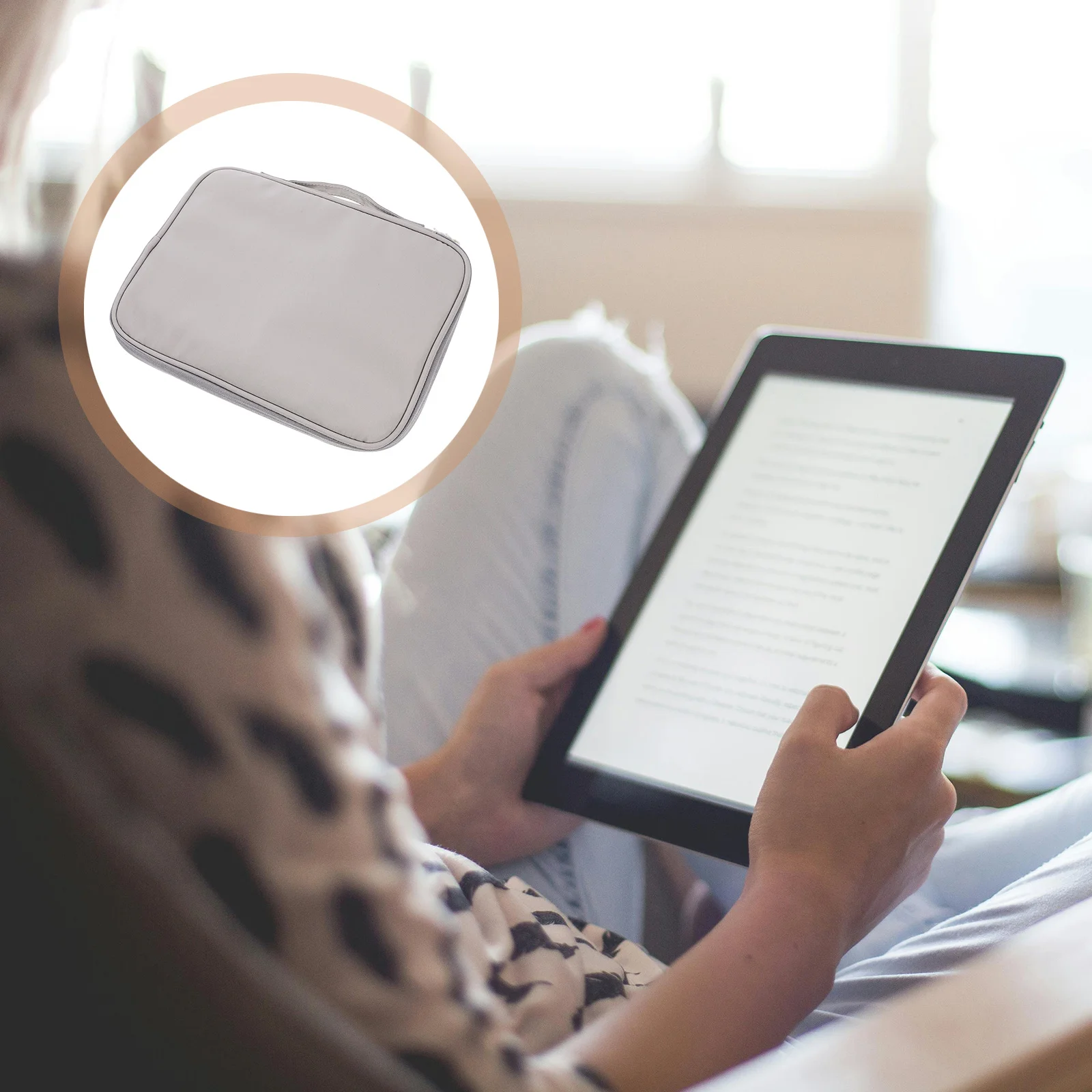 

Lightweight Tablet Sleeve Nylon Polyester Material Stylish Minimalist Design Durable Spacious Capacity Portable Travel Organizer