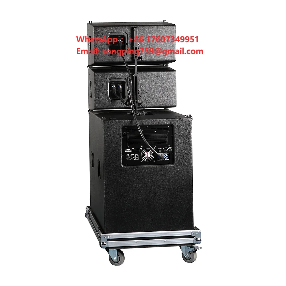 Wholesale Plastic 18 Inch 2.1 Channel Active Cabinet Professional Audio Speaker Sound System with 2 Loud Subwoofers