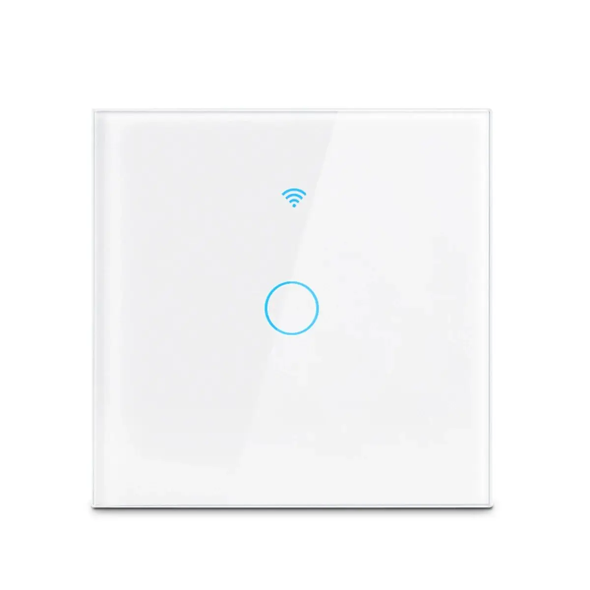 Tuya Wifi Slimme Lichtschakelaar EU 1/2/3Gang Touch Lichtschakelaar Geen Neutrale Draad Wandlamp schakelaars voor Alexa Google Spraakbesturing