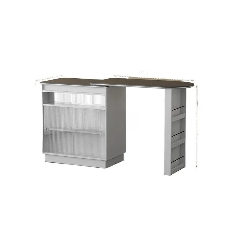 

CX Minimalist Retractable Bar Integrated Solid Wood Partition Small Apartment Living Room Side Cabinet