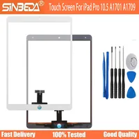 Nueva pantalla táctil para iPad Pro 10,5 A1701 A1709 Digitalizador de pantalla táctil Panel exterior frontal reemplazo de vidrio para iPad Pro 10,5
