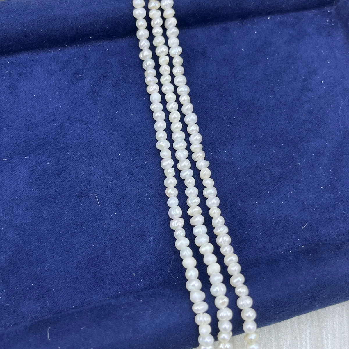 Natural Freshwater Pearls 3-4mm A White Round Punch Pearl Bead Jewelry Make DIY Necklace Bracelet Accessories Wedding Women