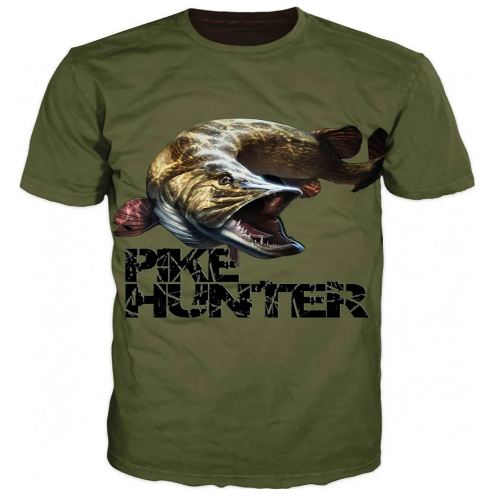 Summer Harajuku Carp Fish Print Men Women T Shirts Casual Breathable Round Neck Short Sleeve Sports Oversized T-shirts Men tops image 4