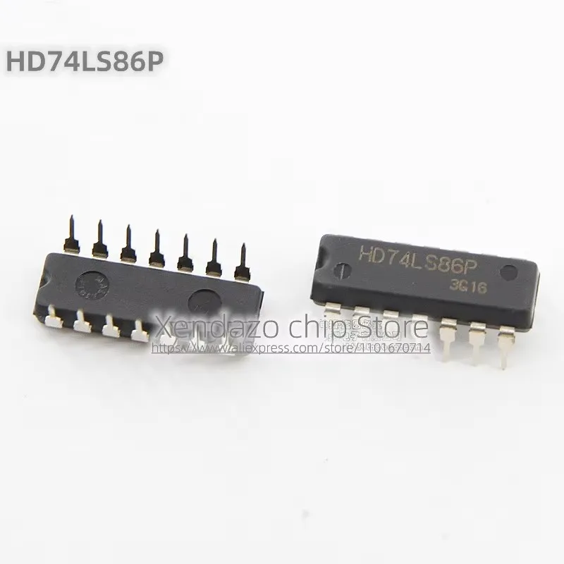 10pcs/lot HD74LS86P HD74LS86 74LS86 DIP-14 package Four way 2-input XOR logic chip