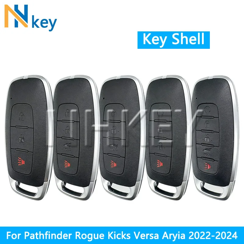 NH KEY For Pathfinder Rogue Kicks Versa Aryia 2022 2023 2024 Car Remote Control Key Replacement Shell 3/4/5 Buttons