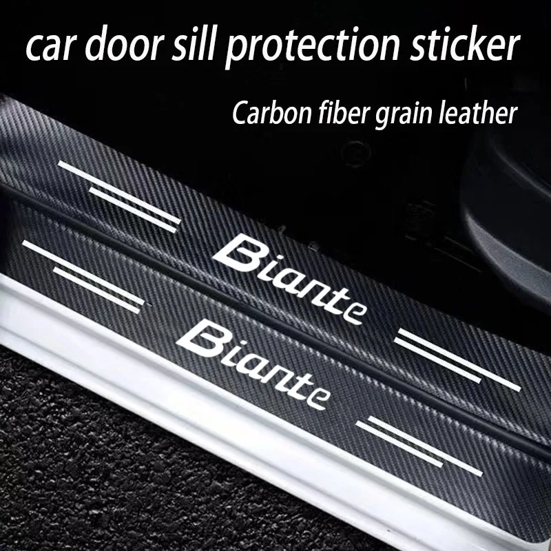 Auto Door Sill Carbon Fiber Car Sticker Protector Strip Waterproof Protect Film for Mazda Biante Accessorie Anti Scratch Sticker