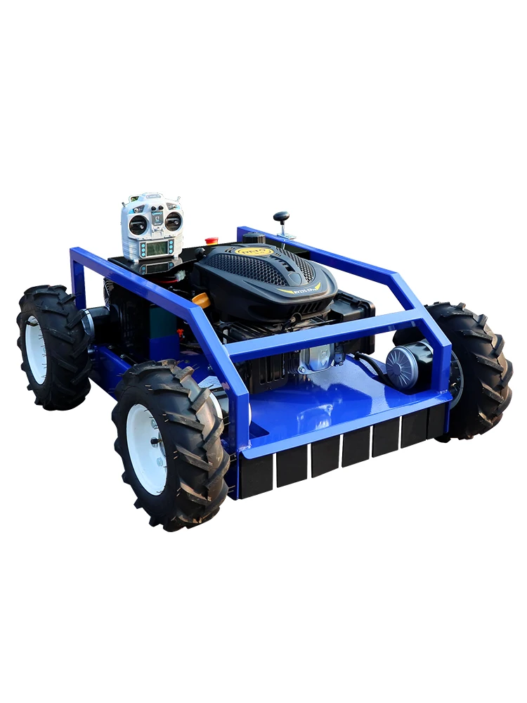 تخصيص عالية الجودة الحصان الطاقة RV225 9HP عجلة قاطع غاز روبوت التلقائي الصغيرة ذاتية الدفع لجميع التضاريس