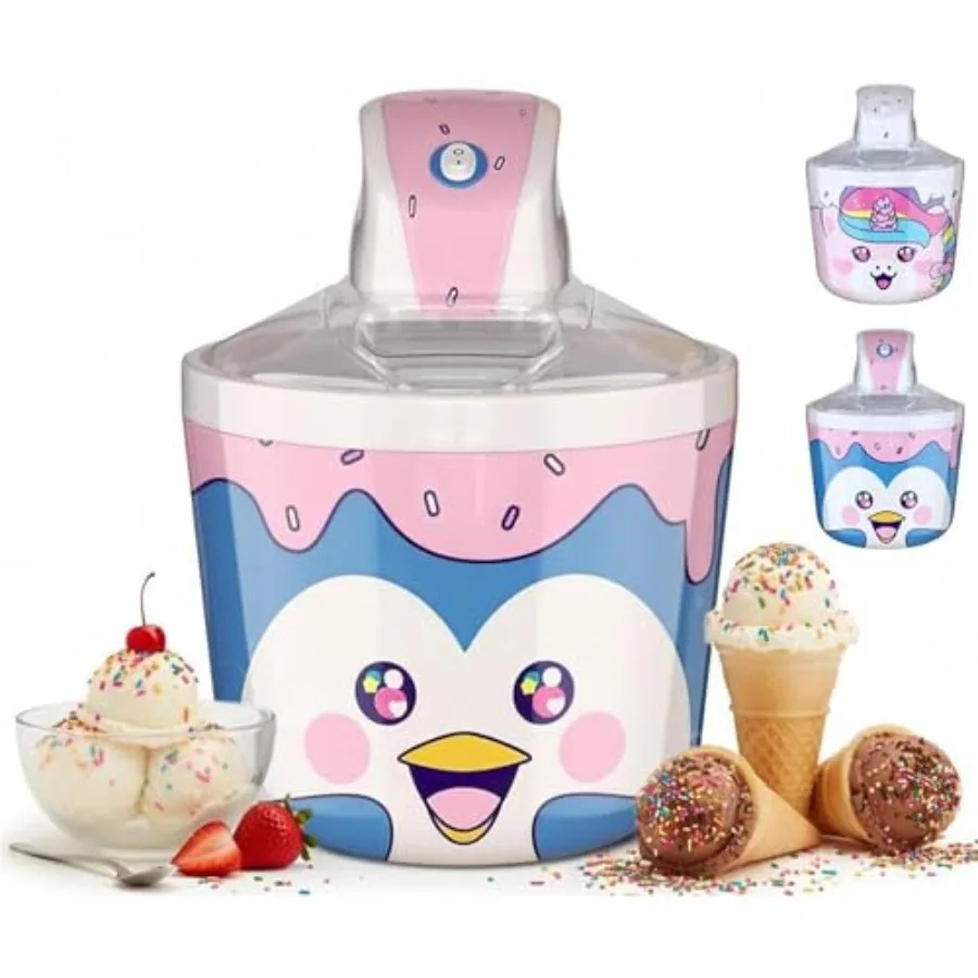 

Электрическая машина для приготовления мороженого Fun Electric Ice Cream Maker Machine - лучшая настольная машина для домашнего приготовления мягкого мороженого, сорбета, джелато, замороженного йогурта.