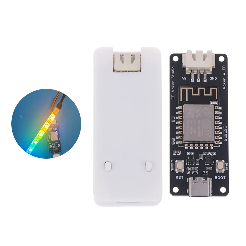 

ESP-12F WLED Controller Module Chassis Ambient Light Type C Interface WIFI Controller ESP8266 Accessories