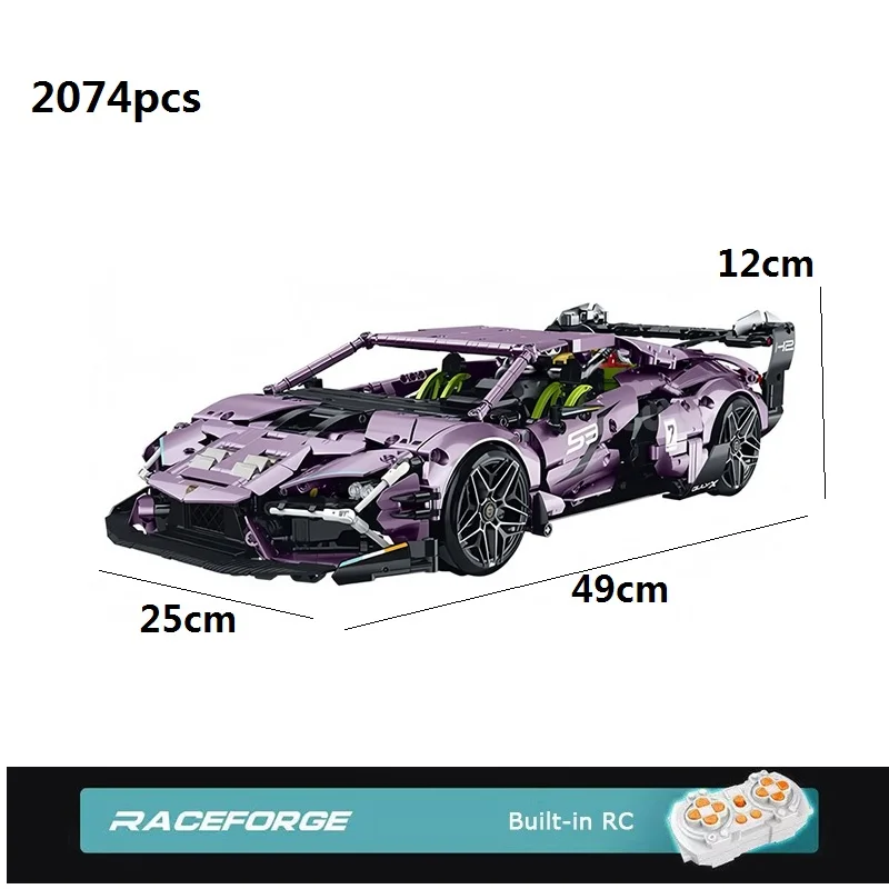 

10653 Technical RC Drift Cars Building Blocks Model Supercar Bricks Assembling DIY Toys for Boys Christmas Birthday Gift