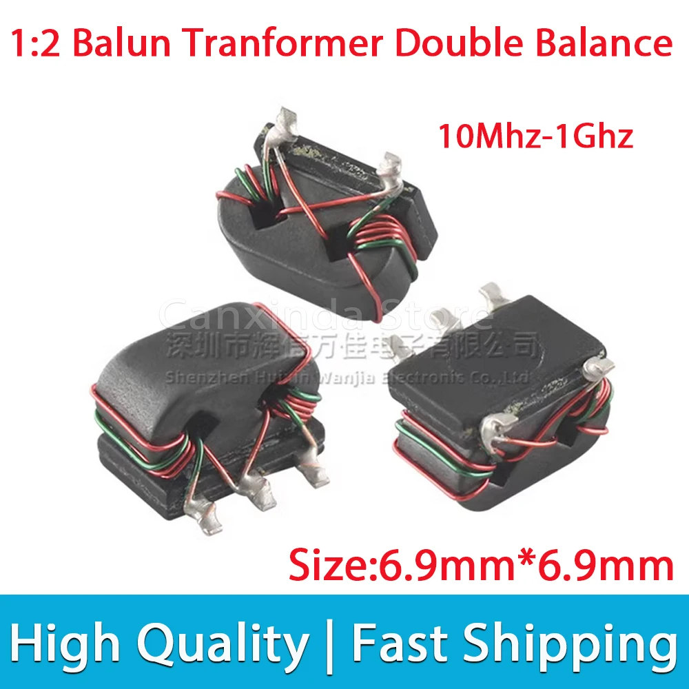 2/5/10pcs SMD 1:2 RF Balun Transformer Double Balance Mixer B5F Type 10Mhz-1Ghz Balanced Unbalanced