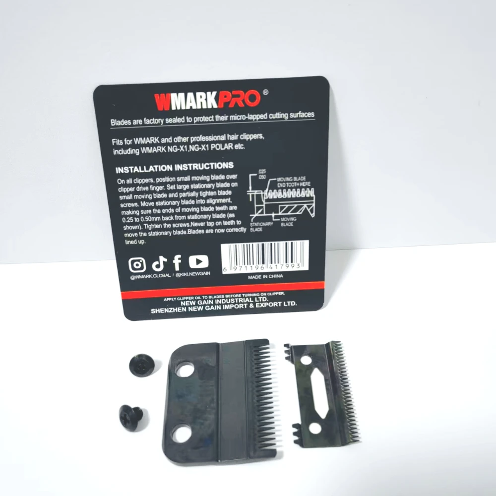 NEW Fixed for WMARK and Other Professional Hair Trimmers ,including NG-X1,NG-X1 POLAR WMARK W-X1 Hair Trimmer Blade Set