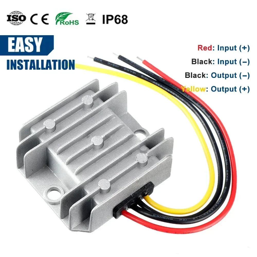 20V-90V to 12V 5A 10A Regulator Car Truck Supply 24V 36V 48V 60V 72V DC Power Converter Buck 12 Volt Voltage Transformer CE