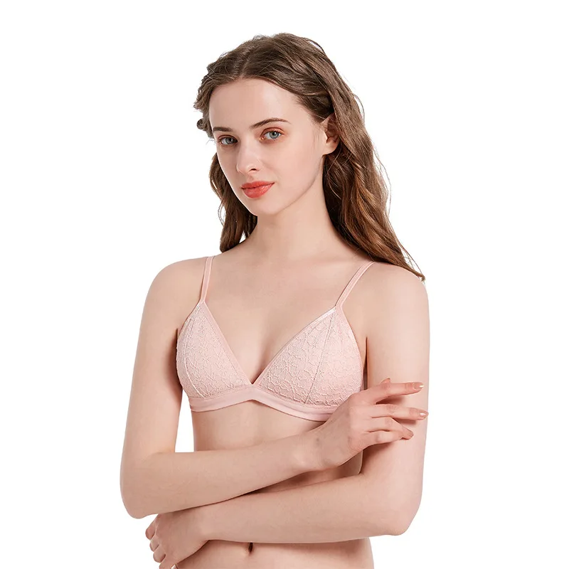 European and American Lace Sexy Lingerie Women's Thin Wireless Bra Adjusting Bra