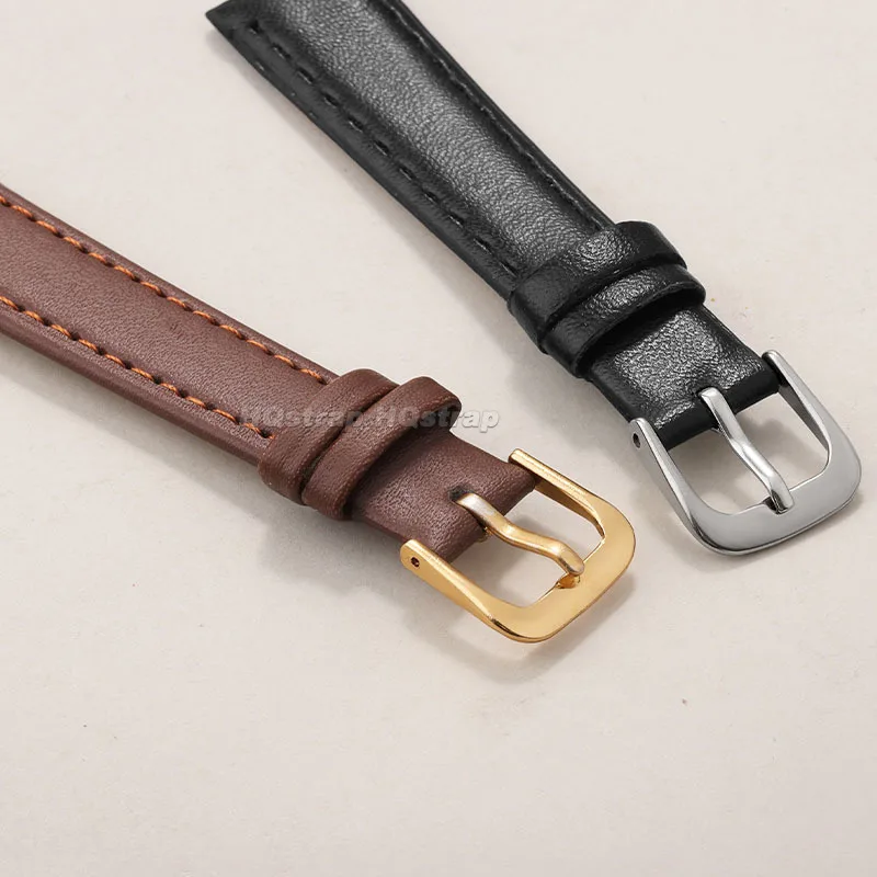 Correa de cuero PU 8mm 10mm 12mm 14mm 16mm 18mm 20mm 22mm 24mm pulsera suave y cómoda pulsera de repuesto Universal
