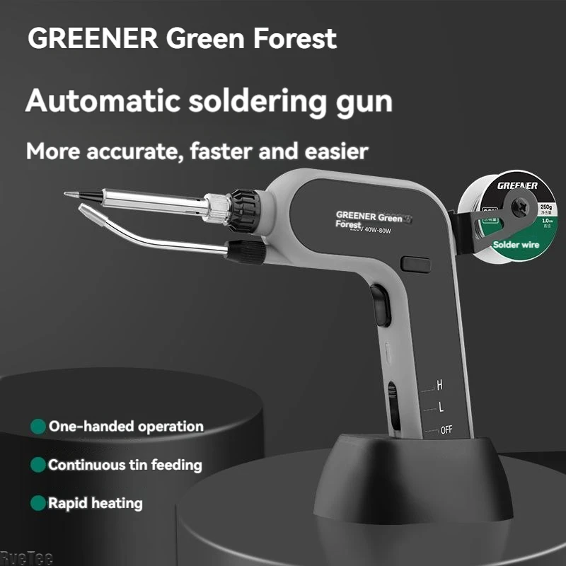 GREENER Electric Soldering Iron Kit 120W High Power Household Welding Tools Professional Automatic Soldering Gun with Tin Holder