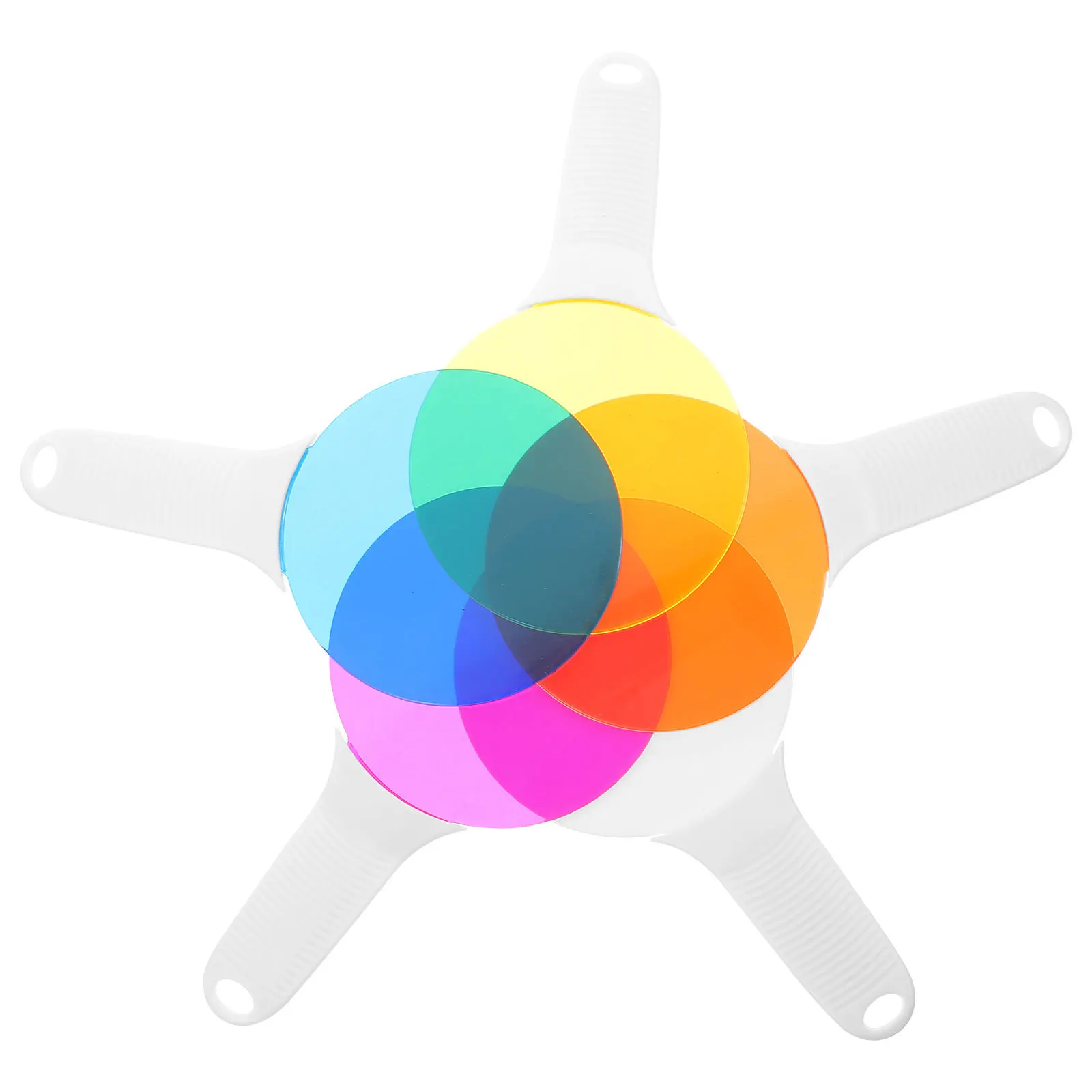 컬러 필터 보드 5장 반투명 혼합 과학 실험용 색상 학습 보조 교육 장비