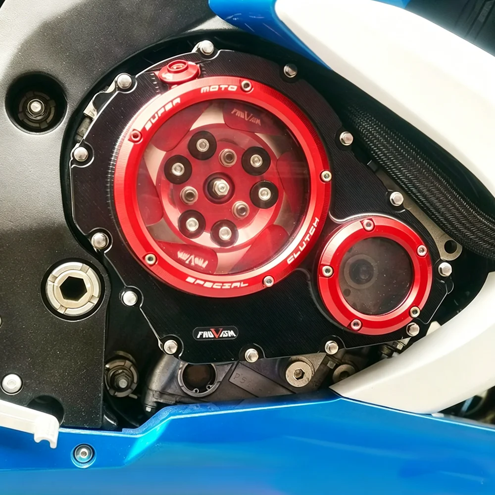 For Suzuki GSX-R 600 GSX-R 750 GSXR600 GSXR750 2025 Engine Protective Cover Clear Clutch Cover Motorcycle GSXR 600 750 2006-2025