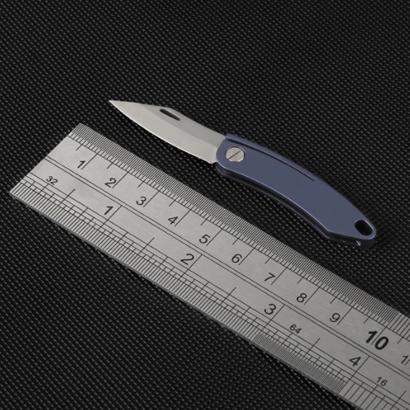 New Pure Titanium Mini Knife Sharp Demolition Express Knives Keychain Pendant Letter Opener Unboxing Knife Portable EDC Tool