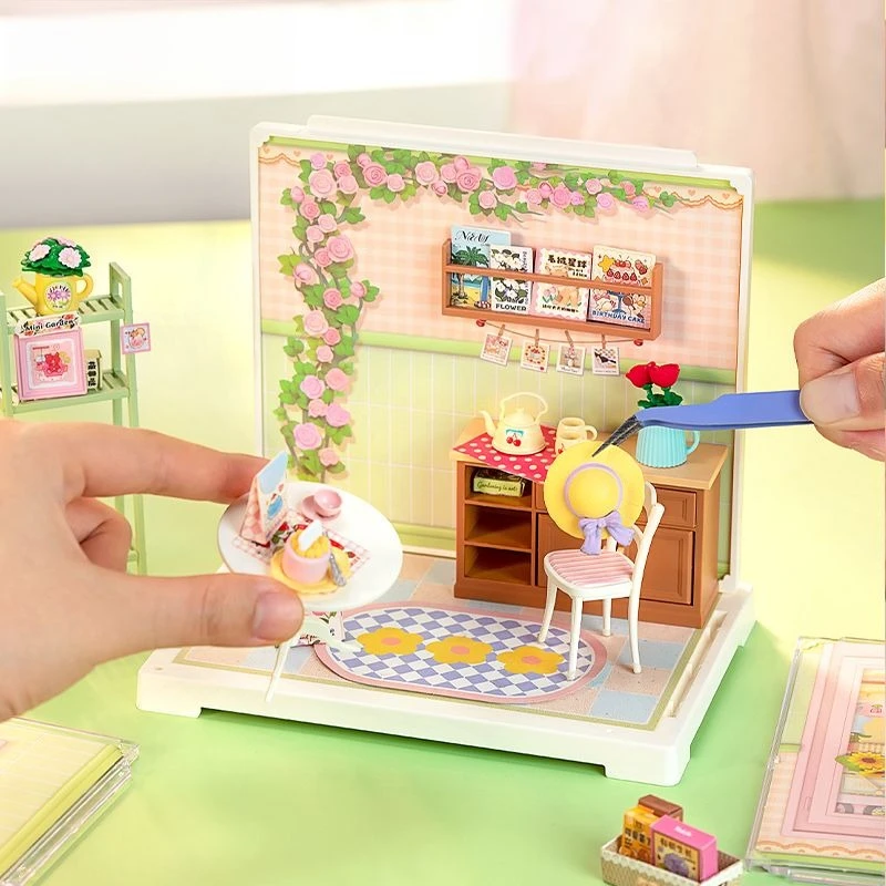 2025 New DIY Miniature House Kit Puzzle Playing House Set Super Creator Assembled Children's Birthday Gift 3D Puzzle Handmade