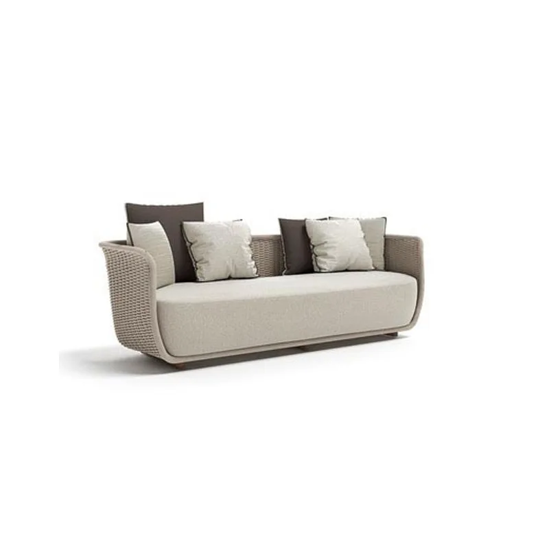 &c All-weather Waterproof Outdoor Furniture Wicker Woven Rattan Sofa Garden Terrace Set