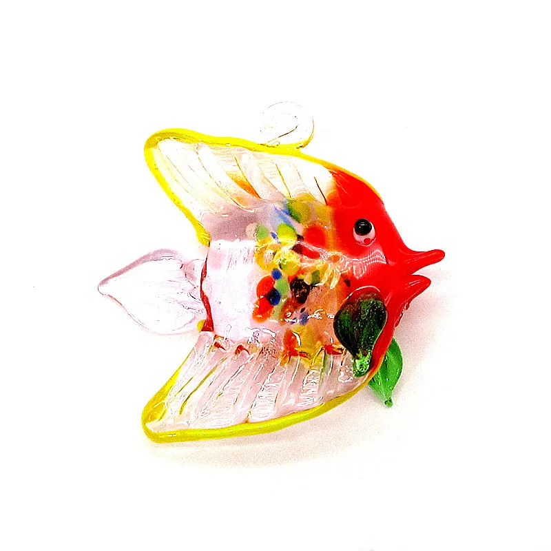 

Floating Glass Bubble Tropical Fish Ornament Miniature Sea Animal Figurine Home Aquarium Fish Tank Decor Accessories Art Pendant