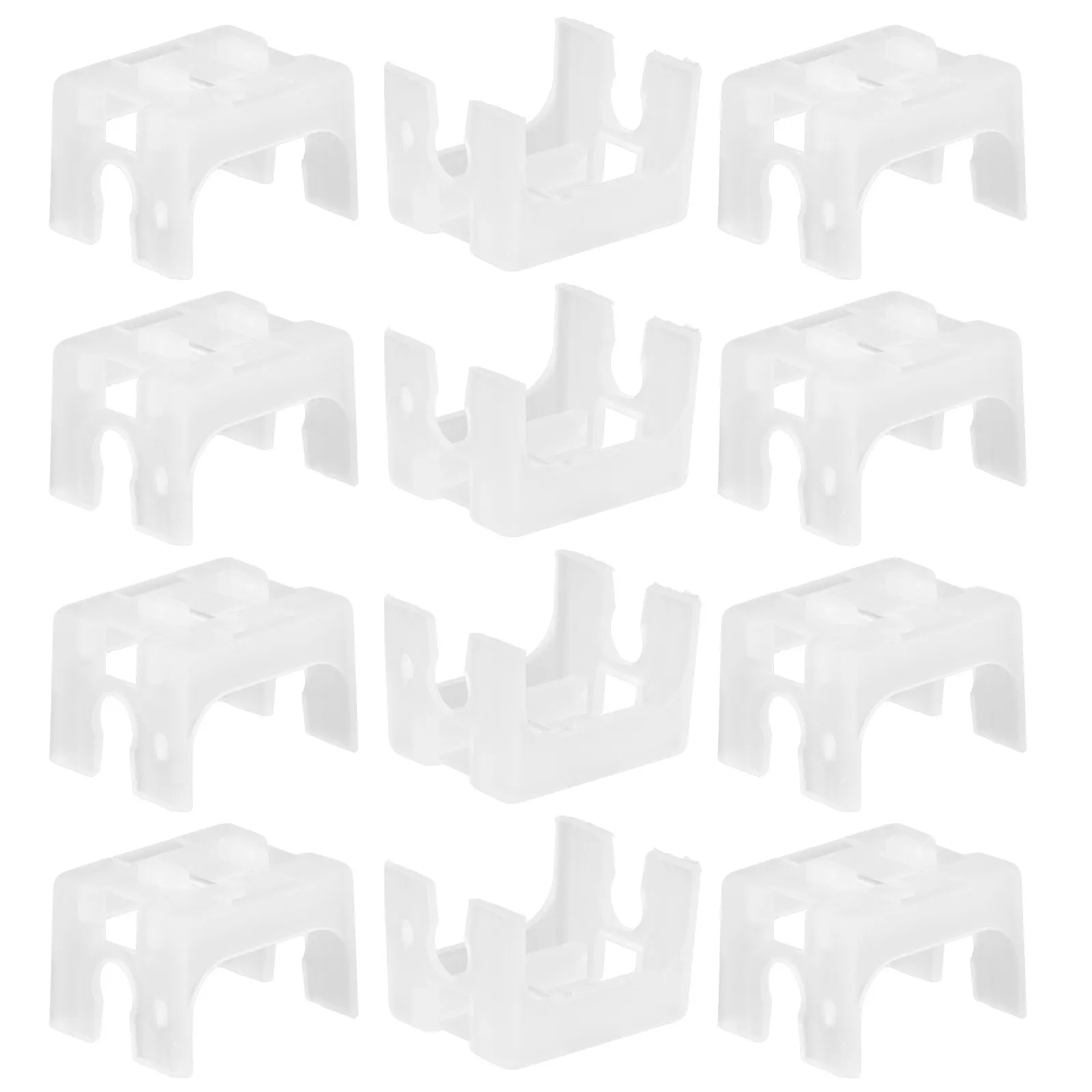 15pcs Blind Fixed Seat Set – Lightweight Portable Transparent Cord Winder Holder for Vertical Blinds