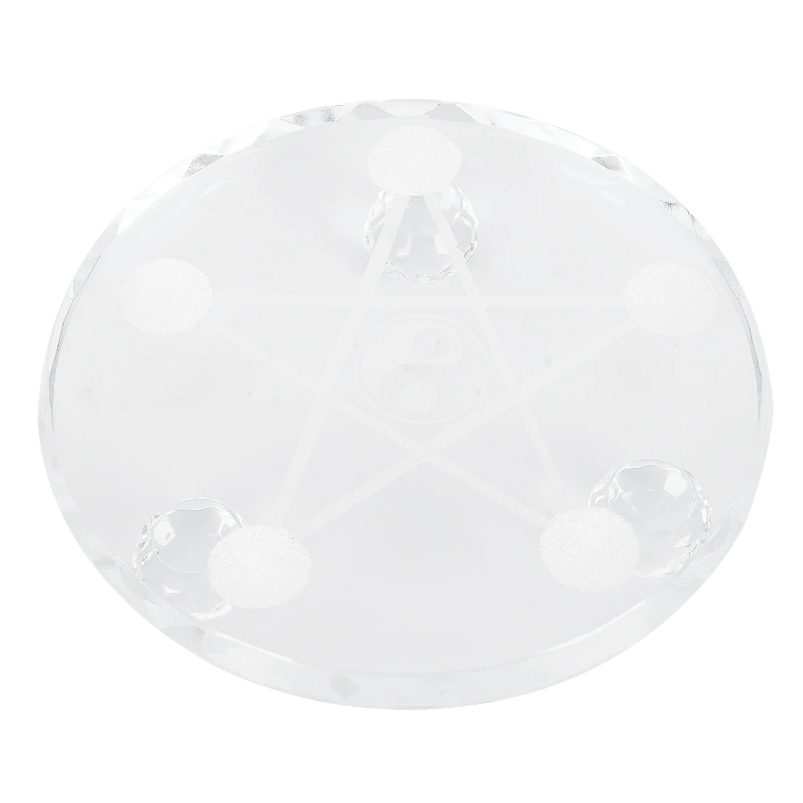 

Glass Crystal Support Round Base Display Stand for Jade Agate Stone Crystal Balls Desktop Decor Chinese Style Pedestal