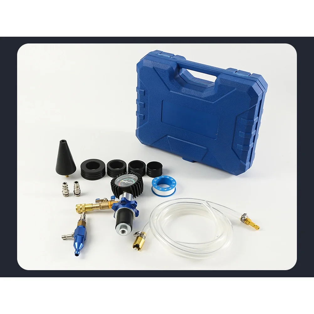 Aluminum Alloy Automotive Cooling System Kit 12PCS with Quick Connect Vacuum Fittings for Antifreeze Replacement Use