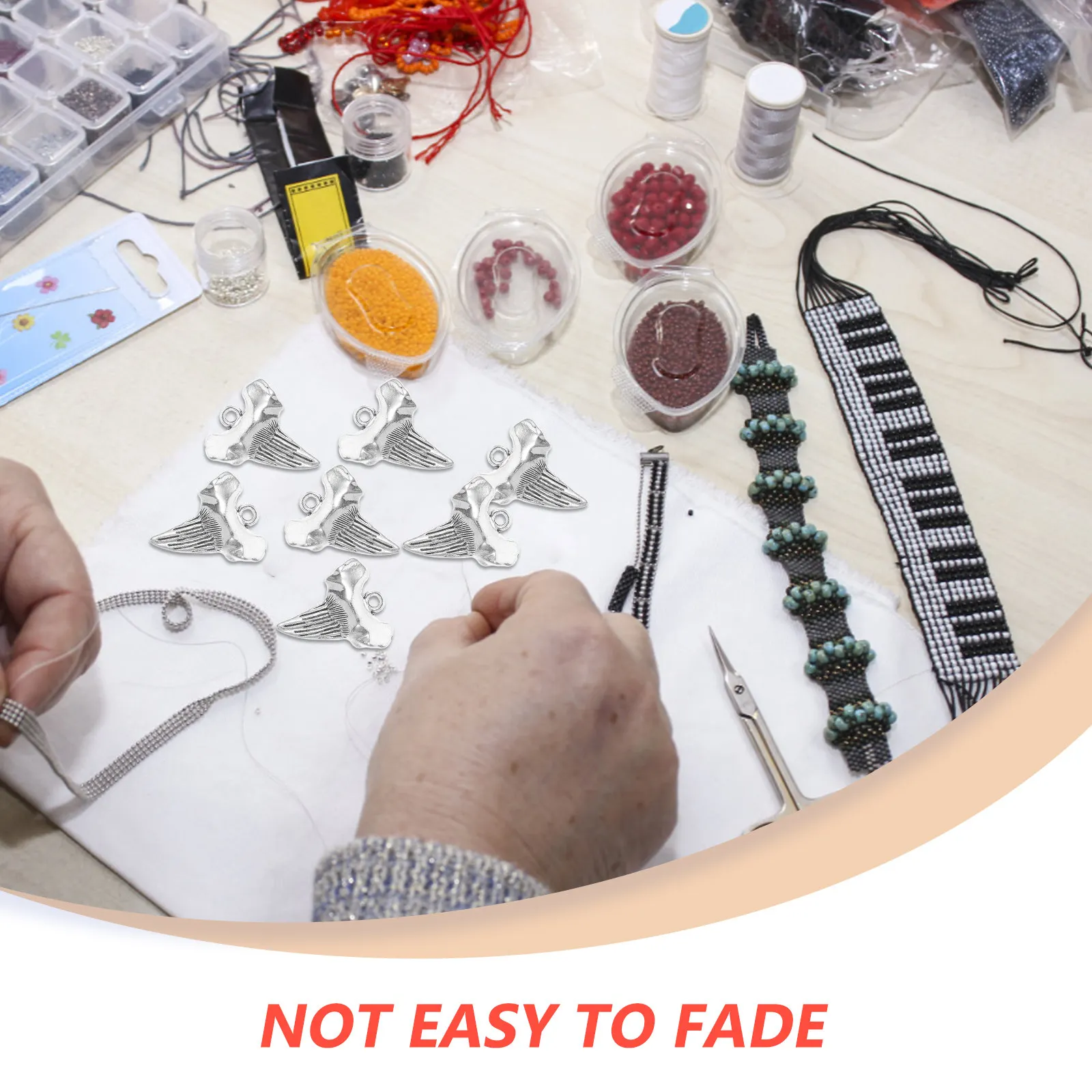 

12 шт. очаровательных подвесок в виде искусственных зубов акулы для изготовления украшений своими руками: для ожерелий, браслетов, браслетов на ногу, серег, сумок