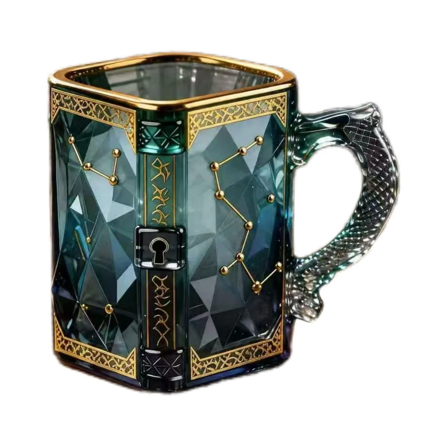 Creative Fantasy Constellation Mug Artistic Design Glass Cup Magic Theme Coffee Cup Cross-border New Arrival
