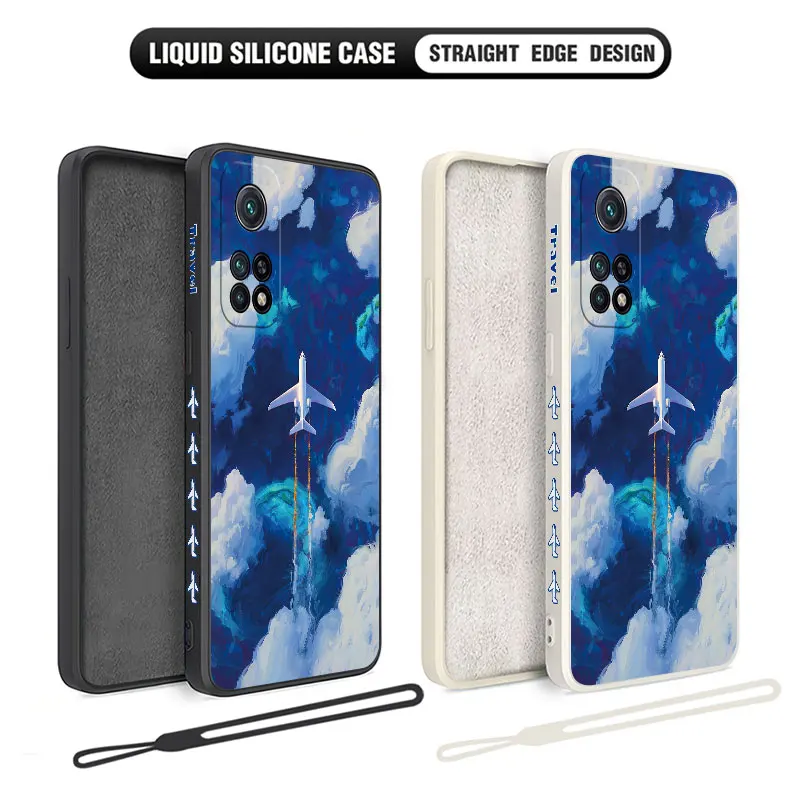 Airplane On A Journey Phone Case For Xiaomi Redmi Note 12 12S 11S 11T 10 10A 10T 10S 9T 9 8 7 Pro Plus 10C 9A 9C 9T 4G 5G Cover