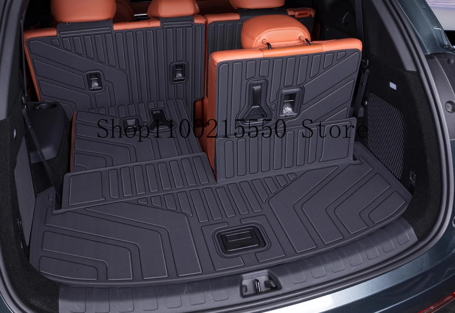 ل BYD tang L DMI/EV 2025 2026 TPE الحصير الخلفي الجذع مقاوم للماء المضادة للخدش البضائع بطانة صينية عدم الانزلاق الأمتعة وسادة واقية #2