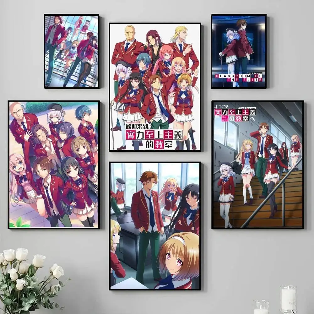 1PC anime c-charlotte Poster Self-adhesive Art Waterproof Paper Sticker Coffee House Bar Room Wall Decor