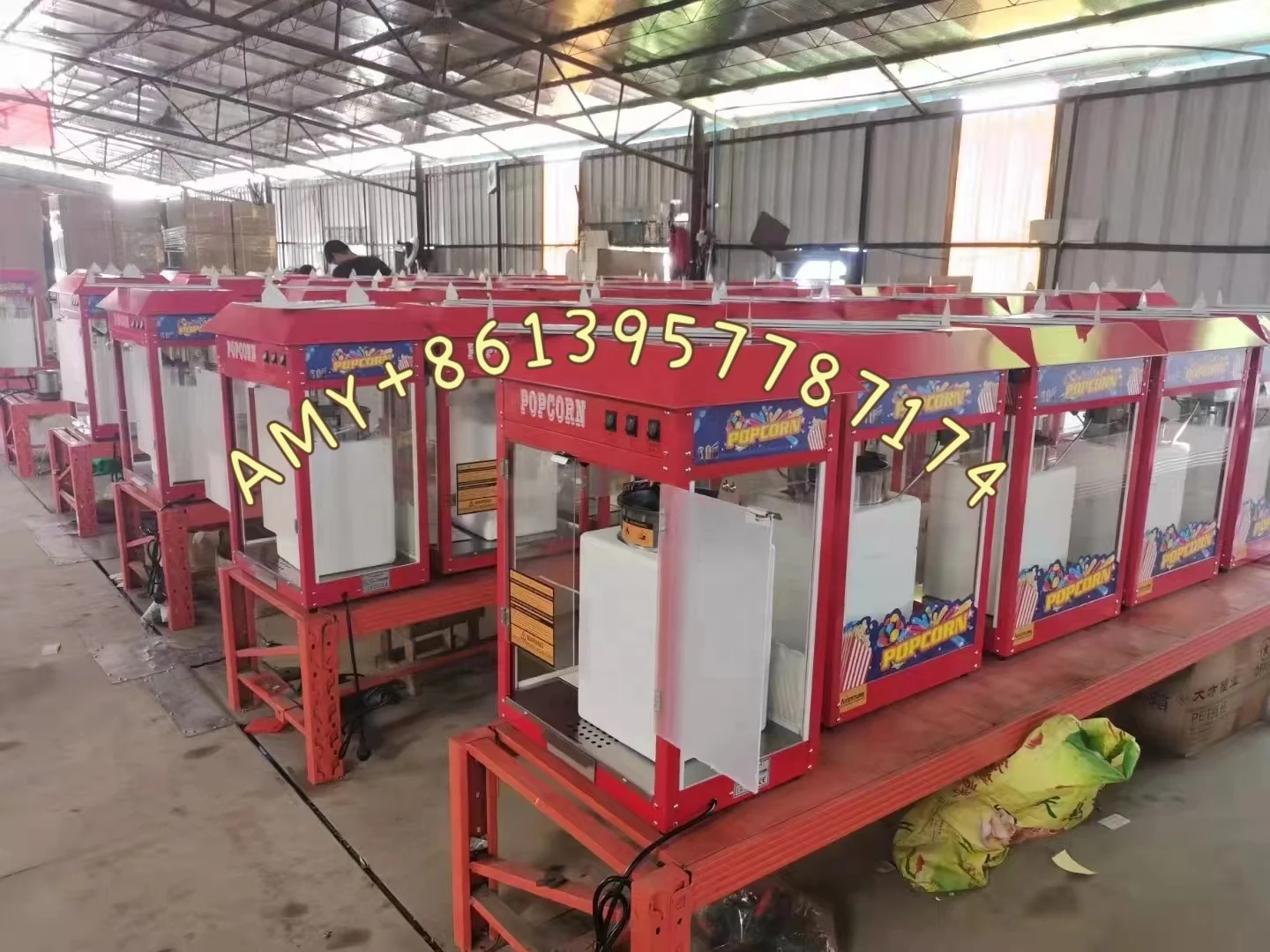 آلة صنع الفشار الكهربائية لسطح المكتب بسعر المصنع من Sanying، صناعة الفشار الذرة الأوتوماتيكية #4