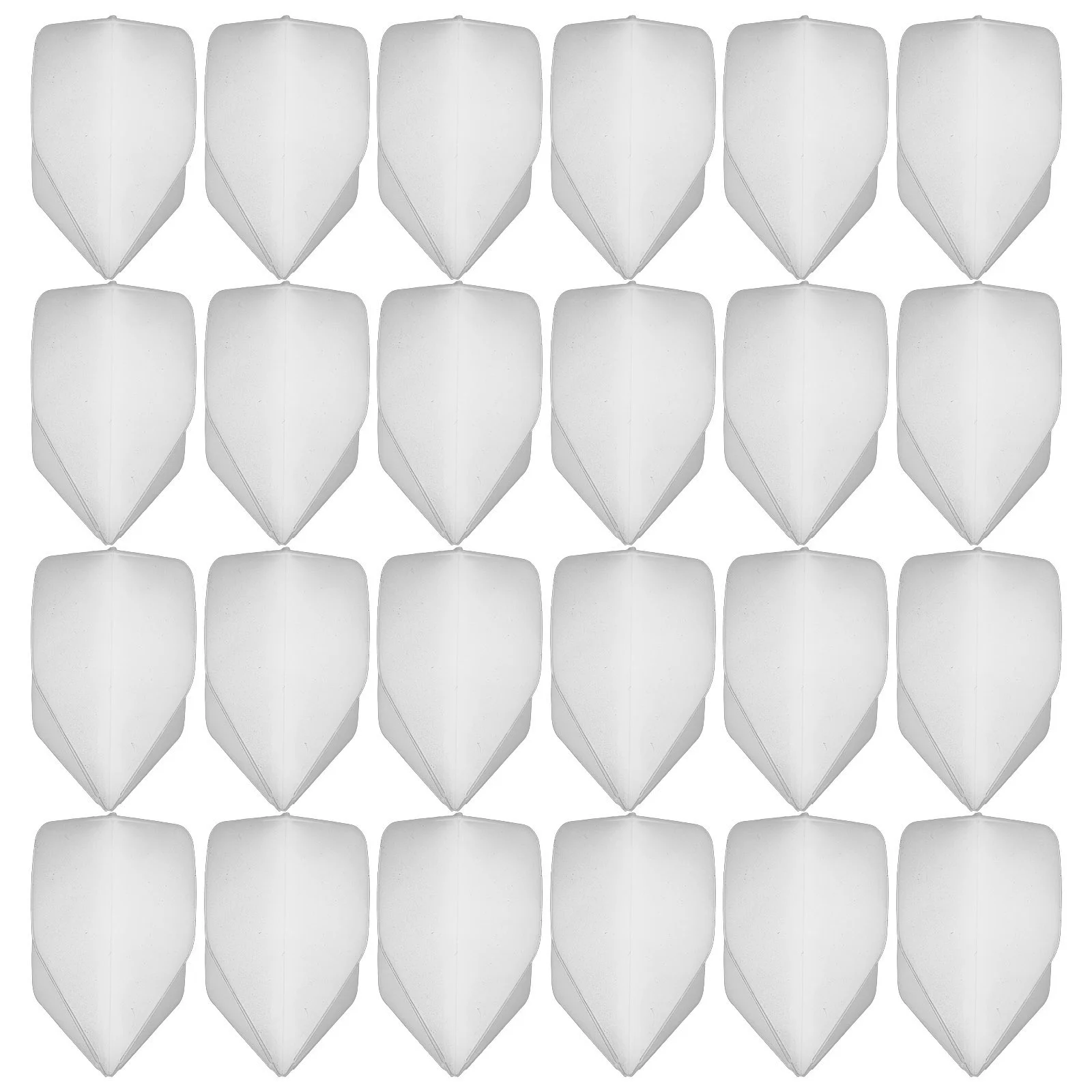 

30Pcs Dart Flights Replacement White Plastic 2Ba Universal Fit for Soft Tip Steel Tip Enhanced Stability Precision