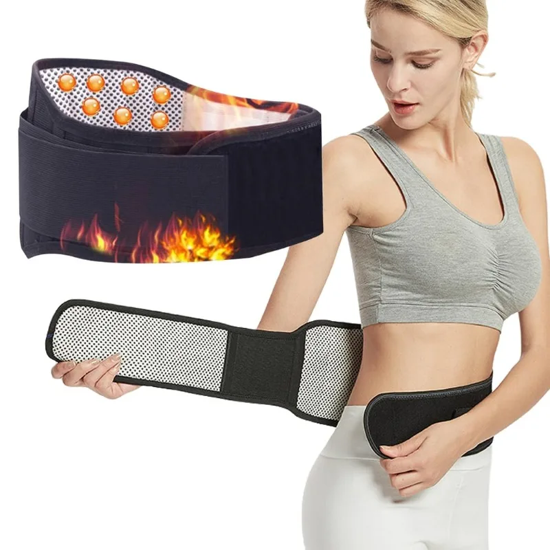 1pc Self Heating Back Brace for Lower Lumbar Support, Adjustable & Breathable Waist Belt for Pain Relief, Men & Women
