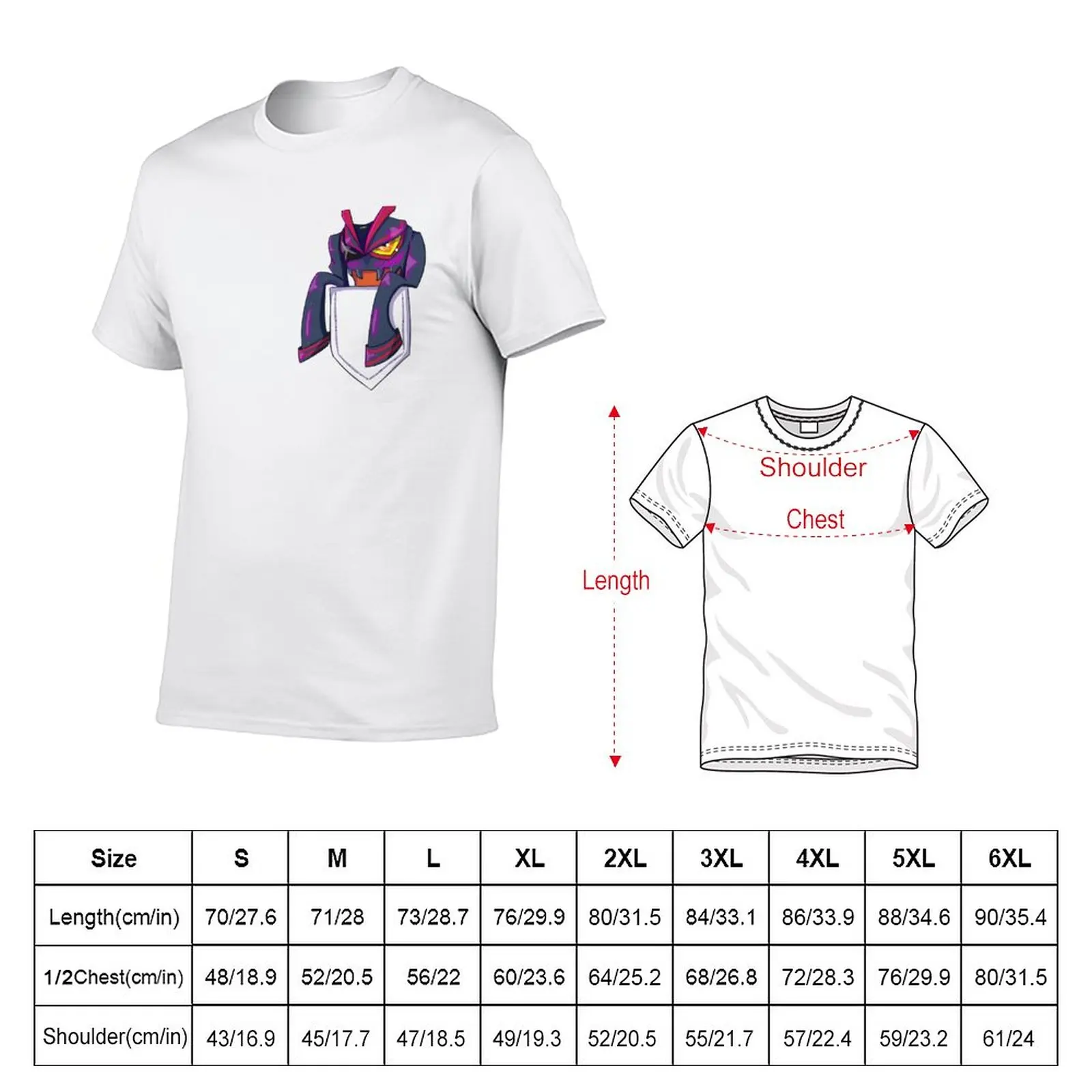 New Senketsu in my pocket! T-Shirt kawaii clothes animal print shirt for boys graphics t shirt Oversized t-shirt t shirts men