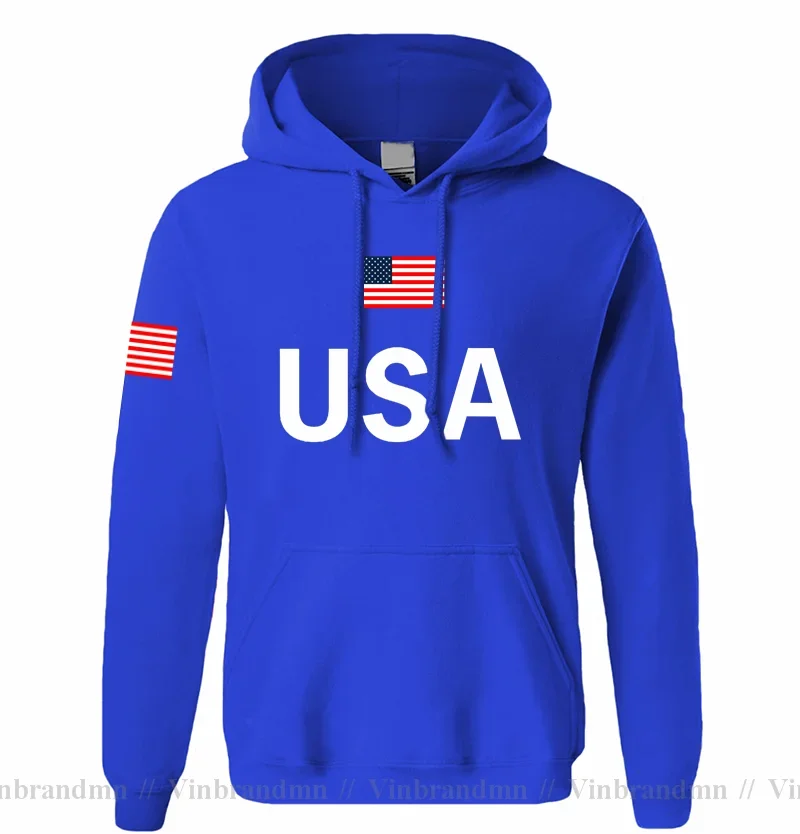 USA United States of America hoodies men 2023 sweatshirt sweat new hip hop streetwear American jerseys tracksuit nation flag US