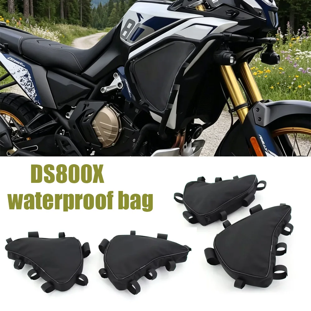 800X Motorcycle Frame Crash Bar Waterproof Storage Bag Repair Tool Side Bag Modification Accessories Fit For VOGE DS800X Rally
