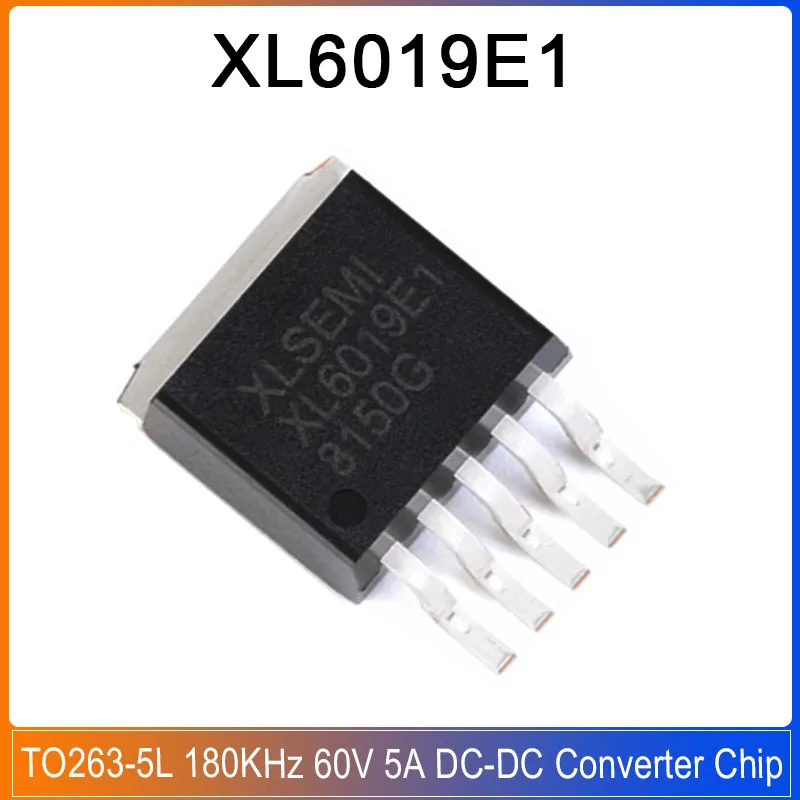 1-5PCS XL6019E1 TO263-5L XL6019E XL6019 XL 6019E1 180KHz 60V 5A Switching Current Boost/lift Type DC-DC Converter Chip