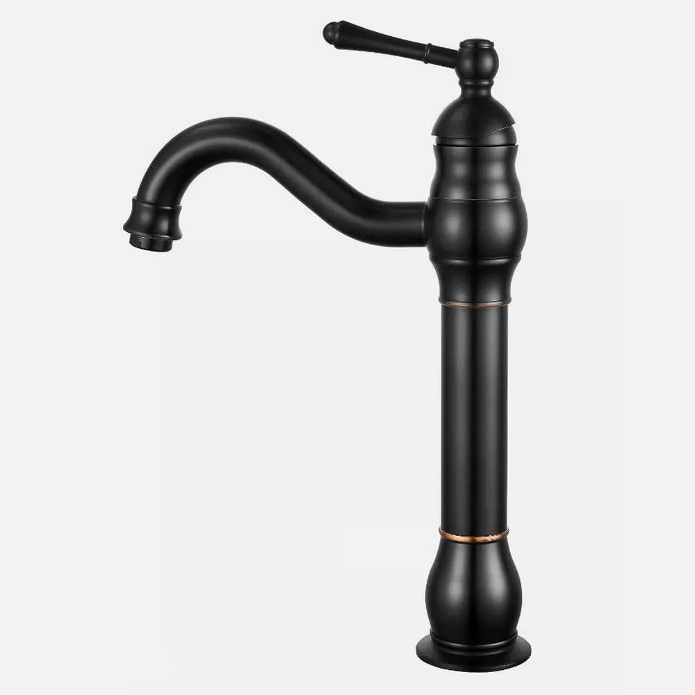 

Черное масло, натертая бронза, кухонный мокрый бар, сосуд для ванной комнаты, смеситель для раковины, смеситель с одним отверстием, поворотный излив, одна ручка mnf300