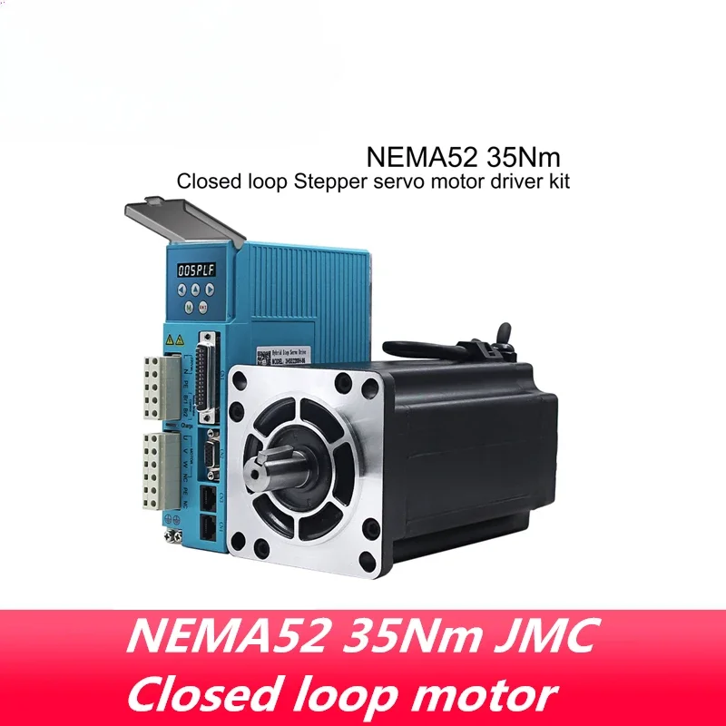 

3 phase NEMA52 35Nm 4956ozf.in Closed loop Stepper servo motor driver kit JMC 130J12225EC-2500+3HSS2208H