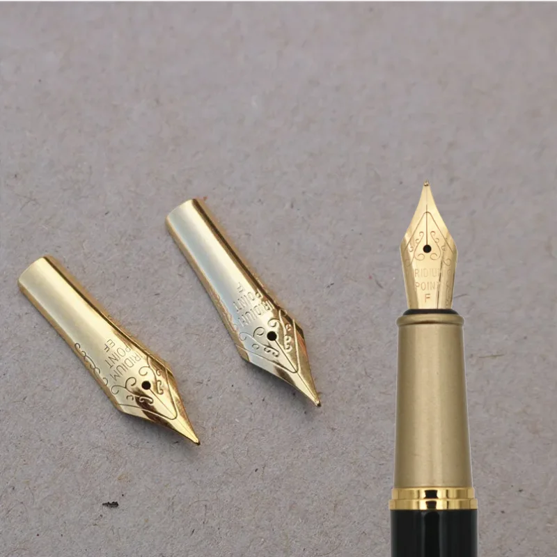 fountain pen pen Tip golden iridium nibpen tip  F 0.5mm EF 0.38MM