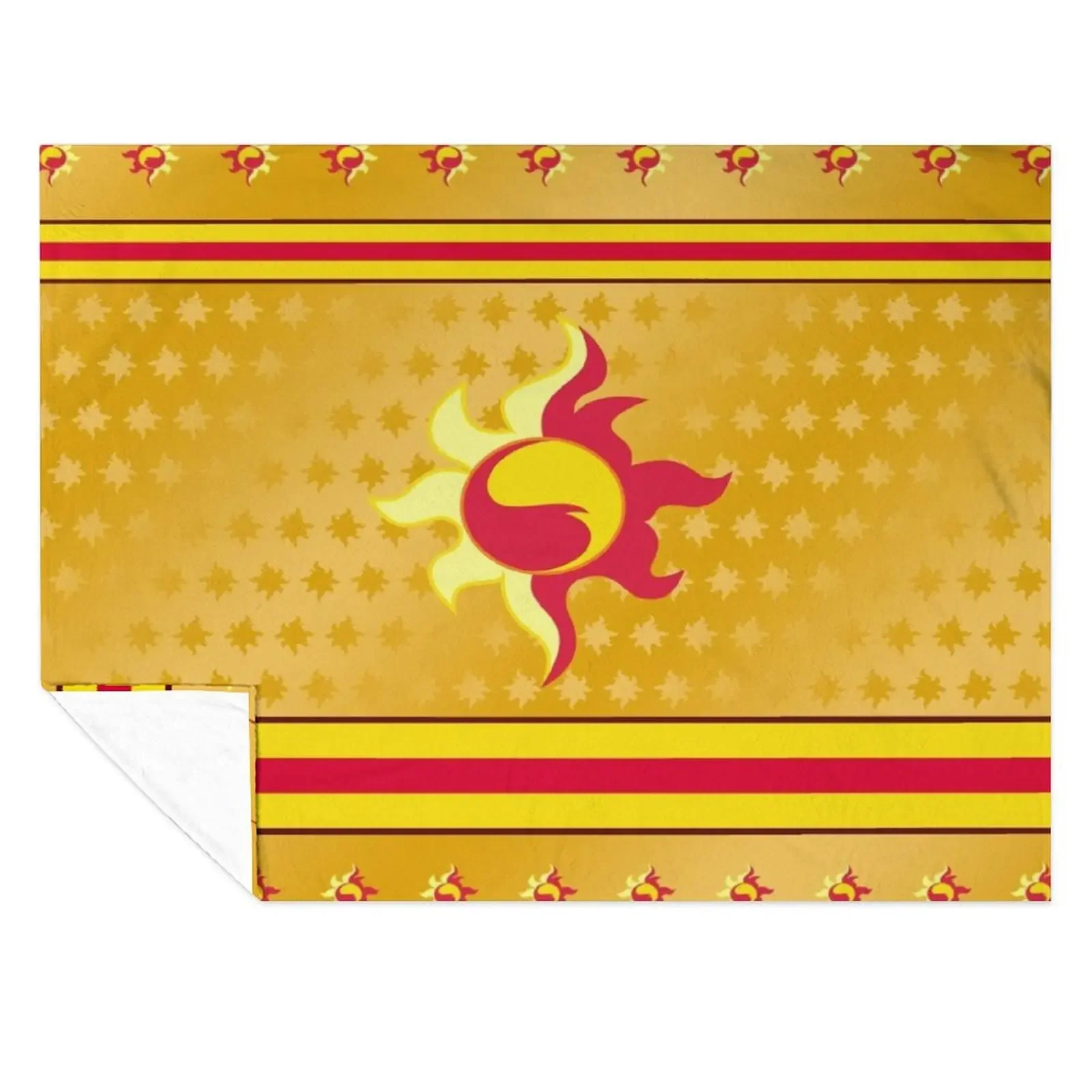 

Sunset Shimmer Sun Fire Flames MLP Cutie Mark Sign v2 Throw Blanket Bed Fashionable Quilt Soft Beds Decorative Throw Blankets