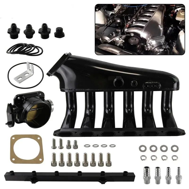 Intake Manifold W/ Fuel Rail+Throttle Body Fits For E36 E46 M50 M52 325i 328i 323i M3 Z3 E39 528i