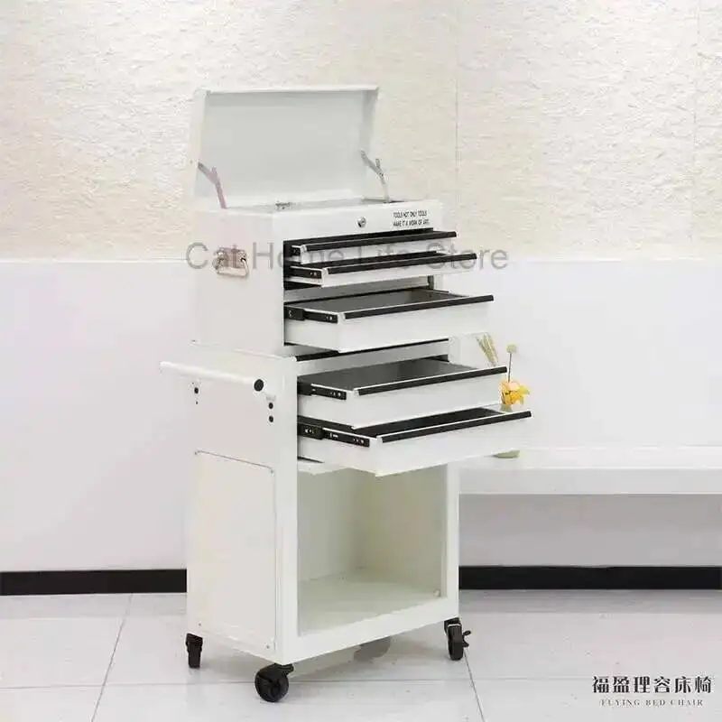 

Тележка-органайзер Beech Beauty Salon Bar для салонов красоты, с выдвижными ящиками, для оборудования, кресел, шампуней, лазерных аппаратов, рулеток, для клиник, на колесах