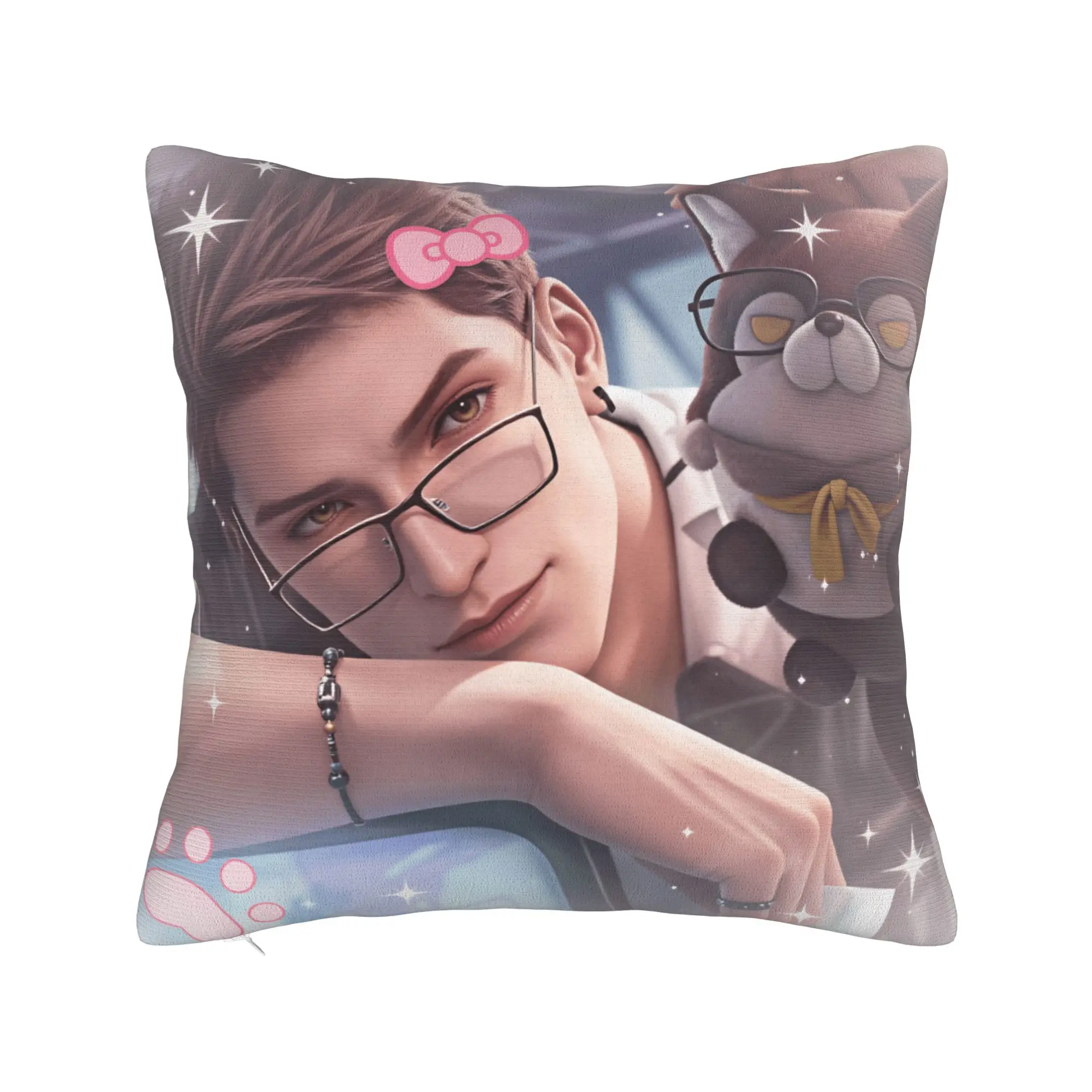 V-Valko L-Love and Deepspace Pillow Case  Print Pillow Cover For Chair Sofa Home Decor Kawaii Cushion Cover