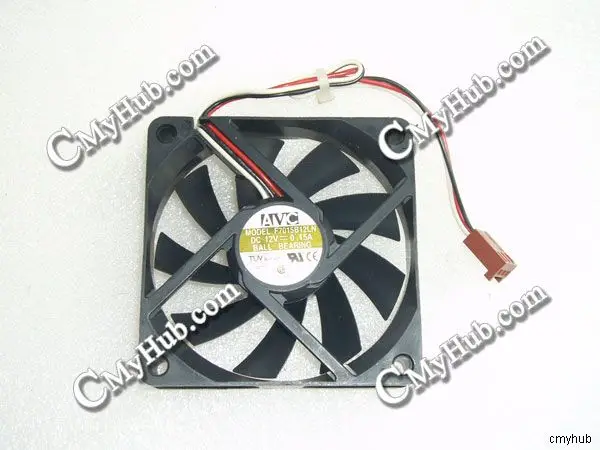 For AVC F7015B12LN DC12V 0.15A 7015 7CM 70MM 70X70X15MM 3pin Cooling Fan F7015B12LN